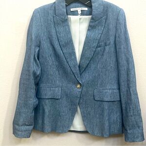 New Veronica Beard Cutaway Dickey Jacket Blazer Sz 4